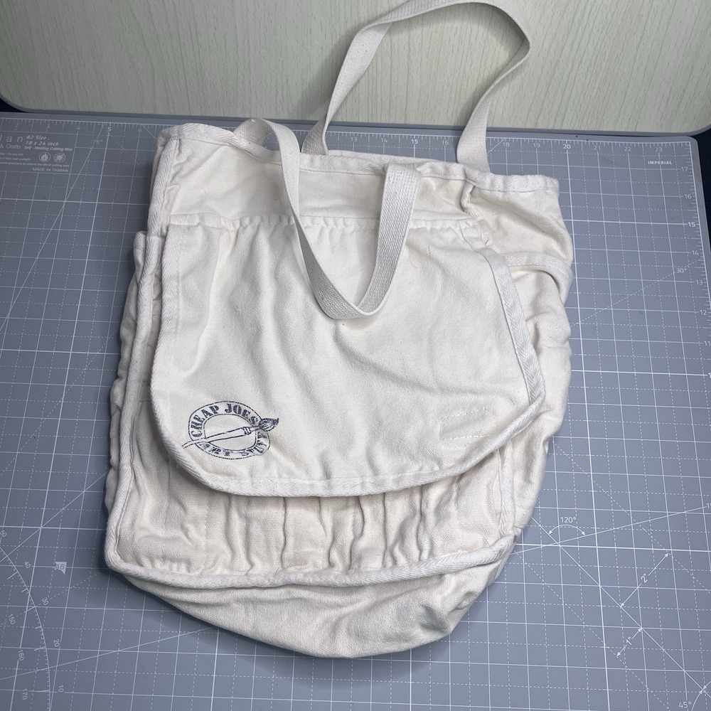 Keds Tote White Ladies First Y2K Canvas Handbag Hook and Loop Closure